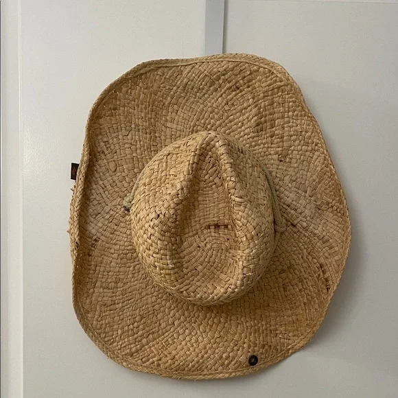 Peter Grimm Natural Straw Hat/Unisex/Rustic Cowboy/cowgirl/True Character - Picture 2 of 11